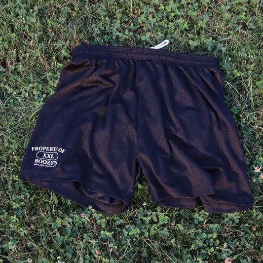 BOOZY'S BLACK ATHLETIC SHORTS