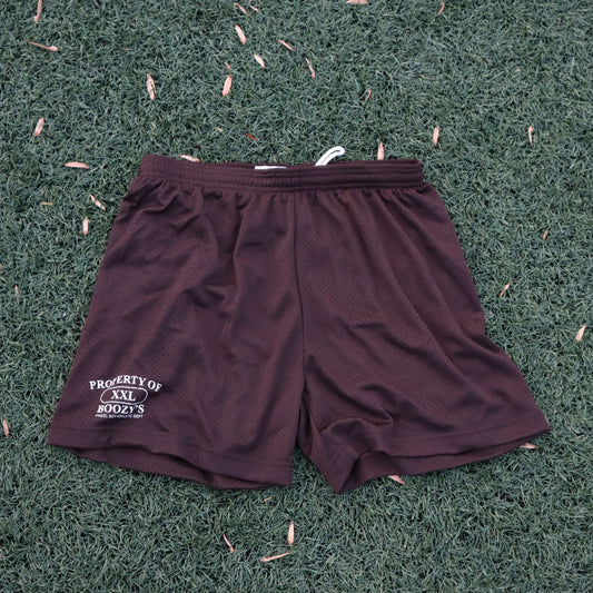 BOOZY'S BROWN ATHLETIC SHORTS